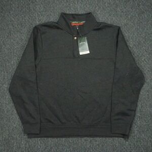 Orvis Pullover Men XXL Gray Signature Sweatshirt Fleece Quarter Zip NWT